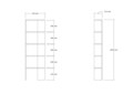 Corp biblioteca, Asse Home, Eze, 51x160x21 cm, Maro