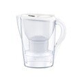 Set cana filtranta Brita Marella 2.4 L Maxtra+ cu 2 filtre si sticla termos, alb