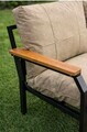 Set mobilier de gradina, Hanah Home, Alya Sehpa, Crem