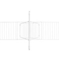 Uscator de rufe cu suport umerase, Brabantia, Hangon Fresh, 25 m capacitate de uscare, otel, alb