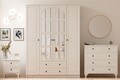 Set dormitor pentru copii, Rabi, Rb-015, Alb mat