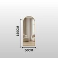 Oglinda Cheval, Hanah Home, Oval 50x160, 50x160x1.5 cm, Auriu