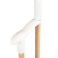 Set matura si faras Bambou, Homla, 23x85 cm, plastic, alb/natur