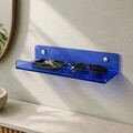 Raft de perete acrilic, Hanah Home, Vivid, 30x10x4 cm, Albastru