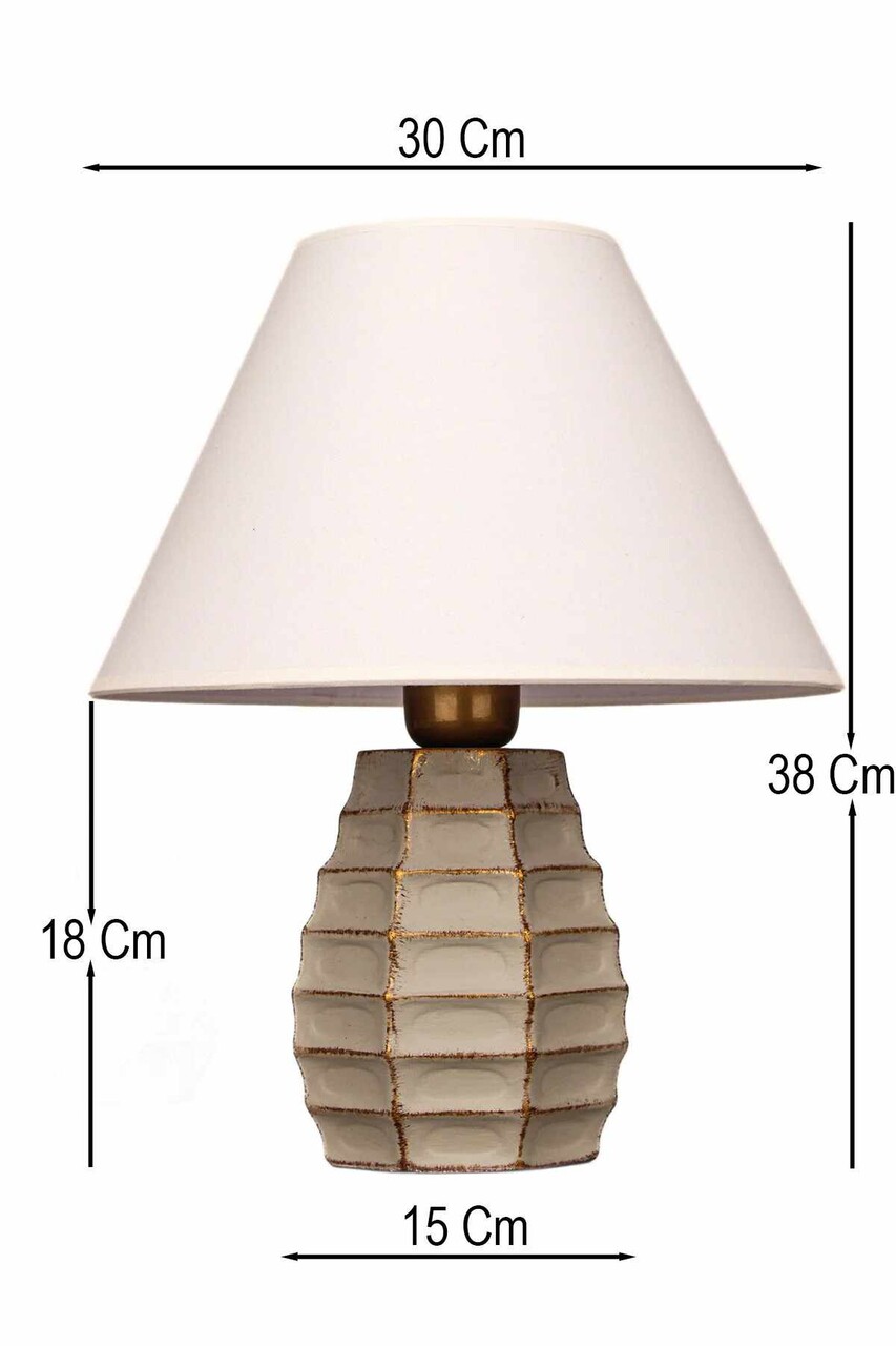 Lampa de masa, L'essentiel Maison, 687HMY2548, Gri - view 3