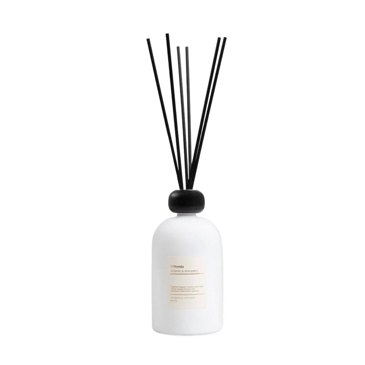 Difuzor de parfum cu betisoare Aura, Homla, 8.9x16.10 cm, 500 ml, sticla, alb - view 2