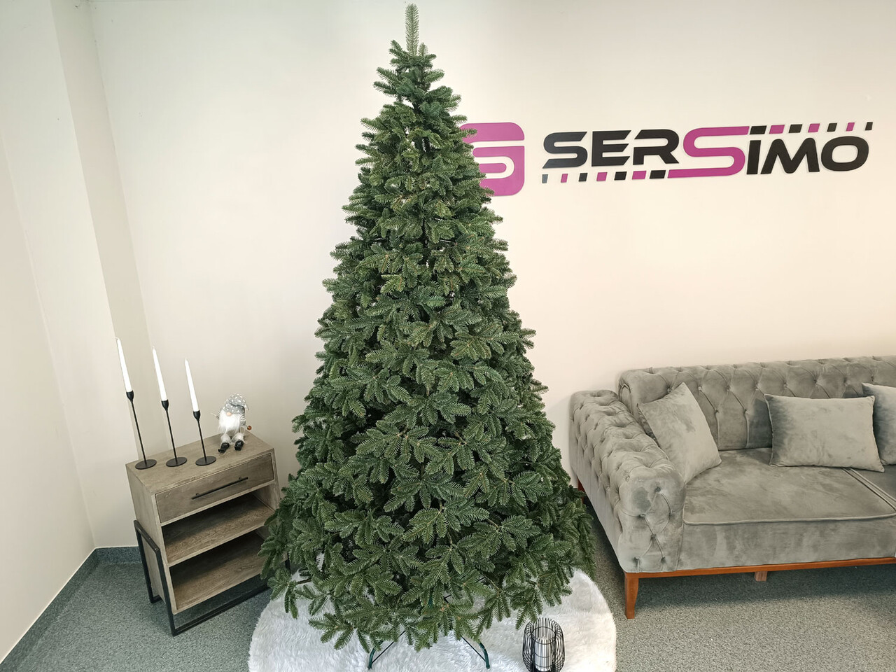 Brad artificial Christmas Deluxe by Sersimo, Canada verde, 3D, 230cm — imaginea 16