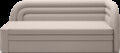 Canapea extensibila brat dreapta 3 locuri, ELTAP, Fabillo, 223x86x80 cm, lemn/poliester, bej