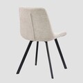 Scaun Silla, Homla, 52x60x83.5 cm, metal/poliester, bej