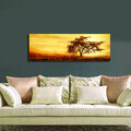 Tablou decorativ cu lumina LED, 3090İACT-27, Canvas, 30 x 90 cm, Multicolor