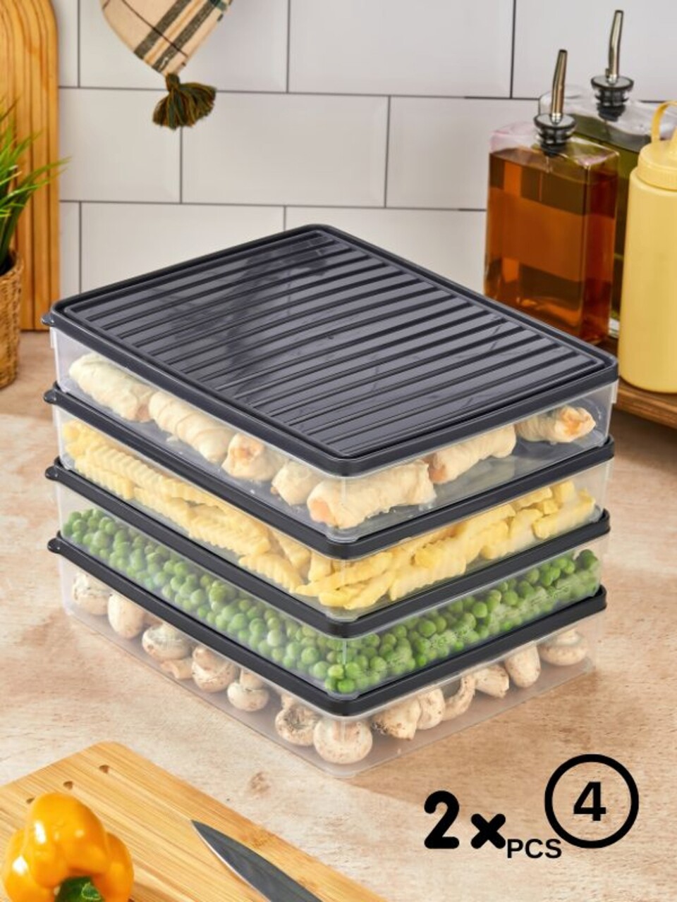 Set recipiente depozitare, Hermia, 452PTR1151, Antracit - view 6