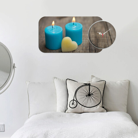 Set ceas si tablou decorativ, yms-33, mdf , dimensiune: 68 x 32 cm, multicolor