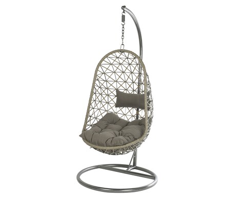 Leagan gradina/terasa Bologna, Decoris, 95×195 cm, rachita, gri 95x195