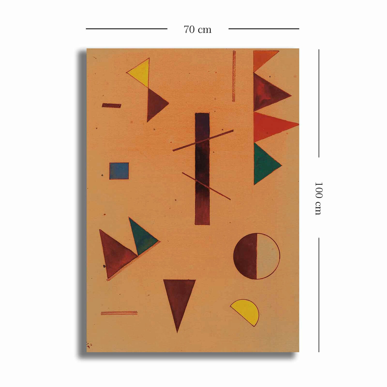 Tablou decorativ, 70100KANDINSKY002, Canvas, Lemn, Multicolor - 2 | YEO