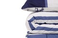 Lenjerie de pat dubla King, 3 piese, 220x240 cm, 100% bumbac ranforce, Beverly Hills Polo Club, BHPC 029, albastru