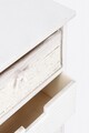 Comoda cu 5 sertare Leonie, Bizzotto, 40x29x90 cm, lemn de paulownia/MDF, alb