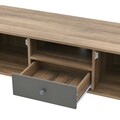 Comoda TV Natural Grey, InArt, 120x39x45 cm, PAL melaminat