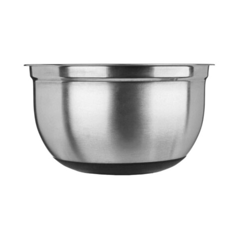 Bol mixare cu baza din silicon, 5five, Ø 25 cm, 4.5 l, inox