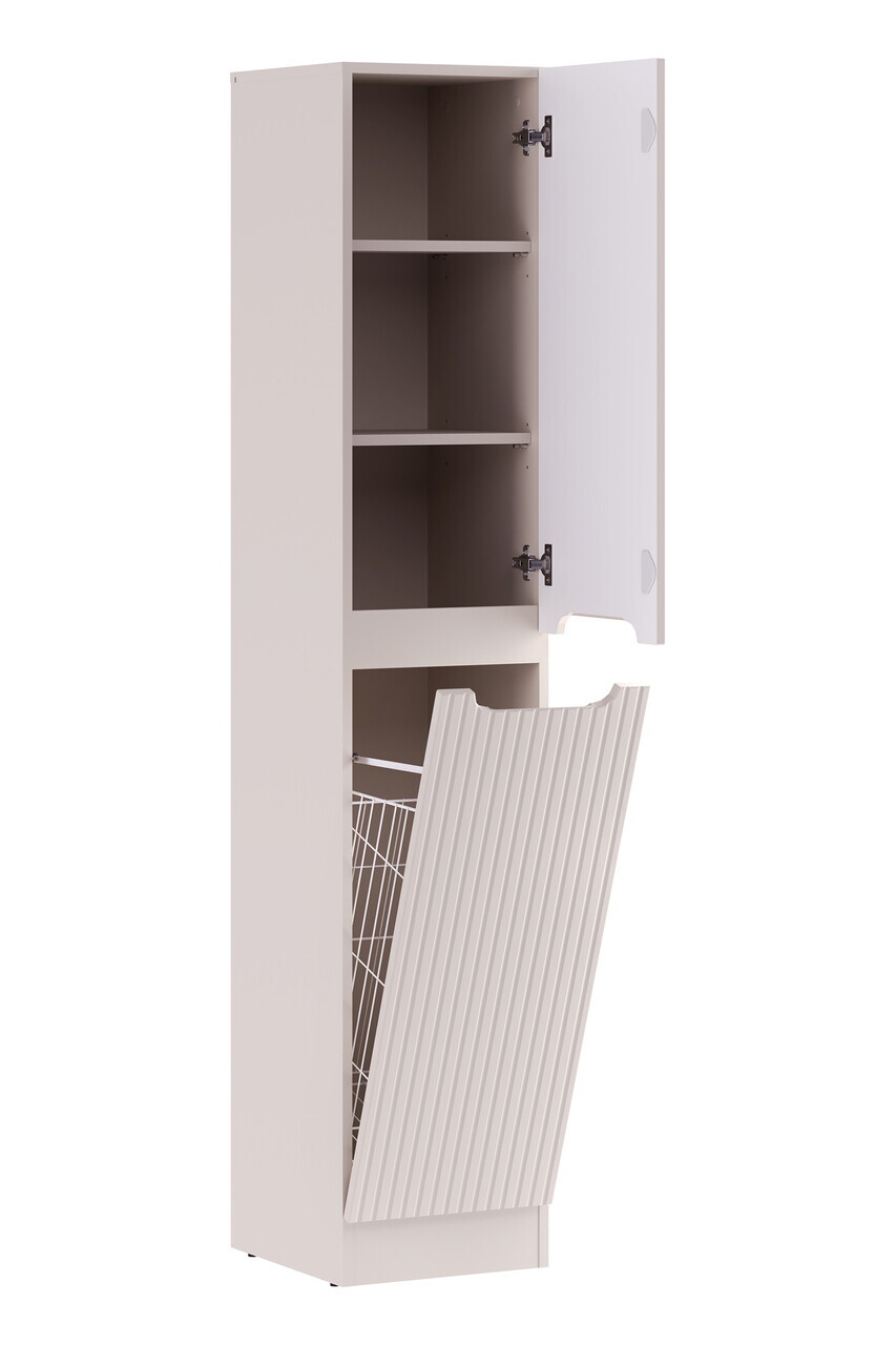 Set mobilier baie Nova Cashmere 80 cm, dulap inalt si masca cu lavoar, Comad, MDF/PAL, casmir - view 5
