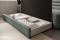Canapea extensibila brat stanga 3 locuri, ELTAP, Fabillo, 223x86x80 cm, lemn/poliester, verde