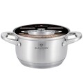 Oala cu capac Gourmet Line Satin, Blaumann, 20 x 12.5 cm/ 3.8 L, inox, argintiu