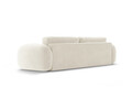 Canapea extensibila 3 locuri, Tonale, Cosmopolitan Design, 262x105x88 cm, catifea, ivoriu