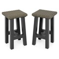 Set 2 taburete, Tonic, L.36 l.40 H.70 cm, negru