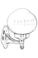 Lampa de exterior, Avonni, 685AVN1250, Plastic ABS, Negru