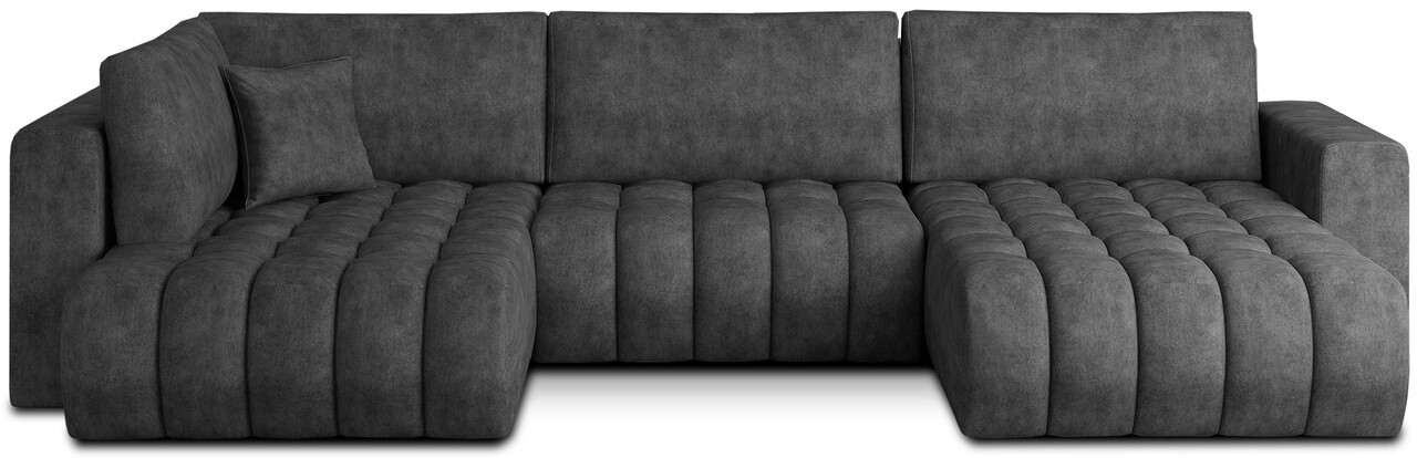 Coltar extensibil dreapta 6 locuri ELTAP, RT-05LE, Bonito, 350x175x92 cm, lemn/poliester, gri inchis - 1 | YEO