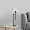 Lampa de masa, Step - 13072, Fulgor, 18 x 24 x 66 cm, 1 x E14, 40W, negru