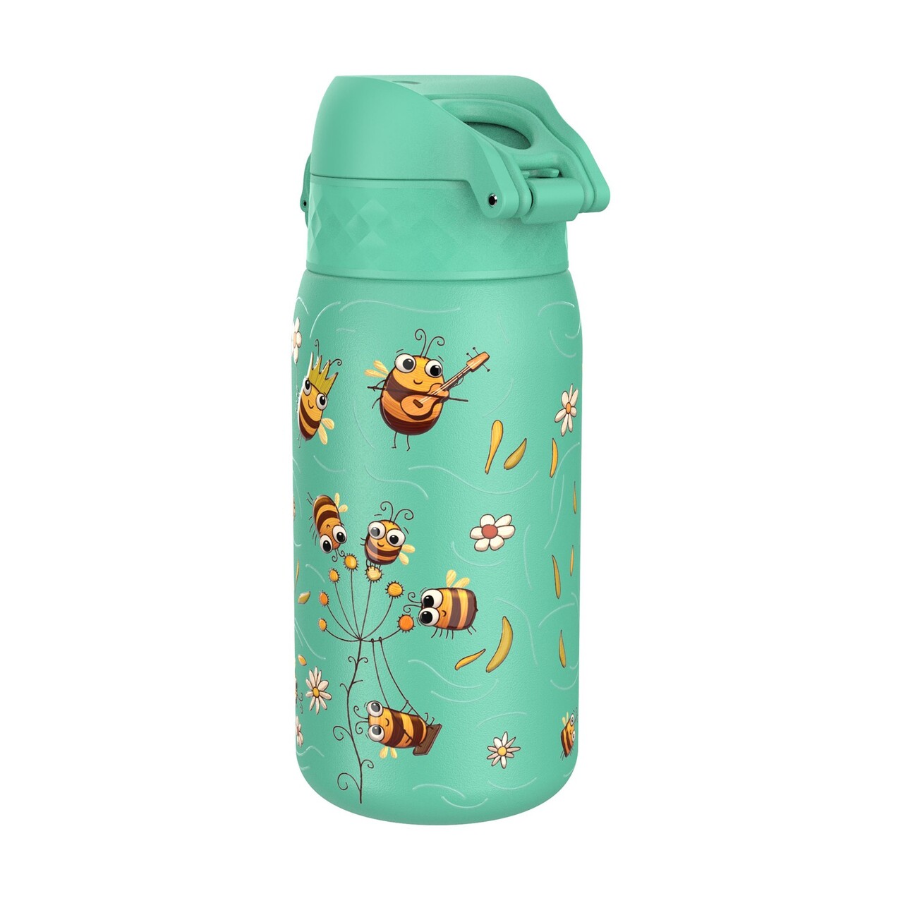 Sticla apa pentru copii, inox, 320ml, Bees - Ion8 - imagine 3