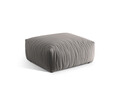 Taburet, Chris-184, Micadoni Home, 100x85x43 cm, catifea, gri