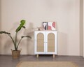Bufet, Wolina, Bohem, 90x105x41 cm, MDF , Alb / Stejar