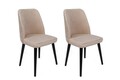 Set scaune 4 piese, Nmobb, Tutku-306 V4, Metal, Crem/Negru