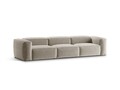 Canapea 4 locuri, Bergamo, Cosmopolitan Design, 364x108x70 cm, tesatura structurata, bej