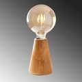 Lampa de masa, Kavuk - NT - 129, Sheen, 10 x 10 x 15 cm, 1 x E27, 40W, natural