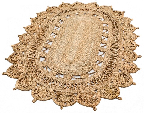 Covor, Ca-109 Natural Xw, 120×180 cm, Iuta, Bej Eko Halı