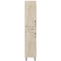Dulap de baie, Arcadia, Selin 2 Doors 1 Drawer, Travertin