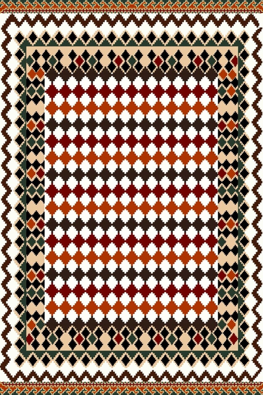 Covor, Hmnt552, 80x150 cm, Multicolor — imaginea 2