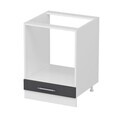 Dulap pentru bucatarie, Hanah Home, Minar, 60x87x58 cm, Alb / Antracit