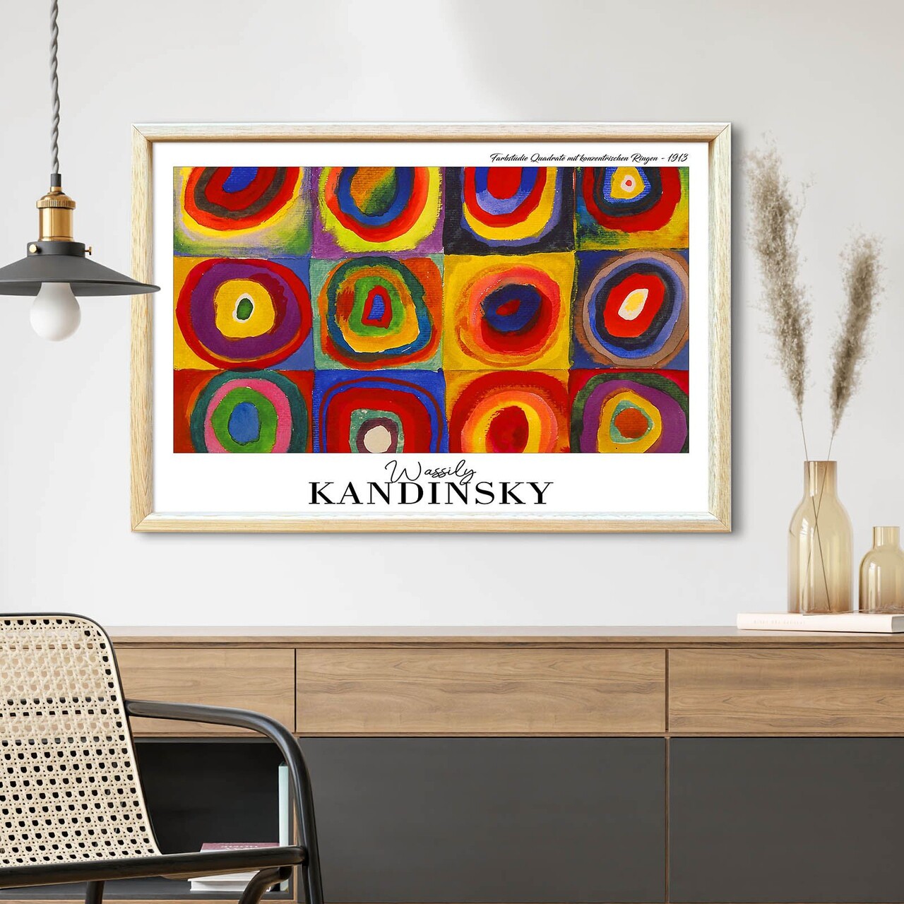 Tablou decorativ 4262AHSKANDINSKY-020 Fundal: 100% MDF (Grosime: 27 mm) Multicolor