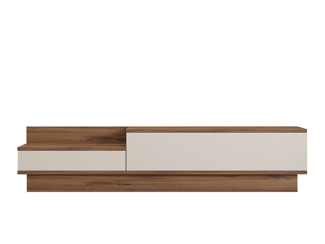 Comoda TV, Hanah Home, Barko, 160x35x35 cm, Pin Atlantic / Alb - imagine 6