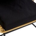Fotoliu pentru gradina/terasa, DKD Home Decor, 76 x 58 x 80 cm, metal/ratan, negru/bej