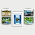 Set 5 tablouri decorative, SET_111, Lulu, 24x29 cm/34x44 cm, plastic