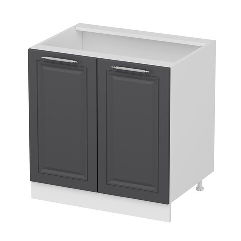 Dulap pentru bucatarie, Hanah Home, Minar, 80x87x58 cm, Alb / Antracit
