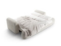 Canapea extensibila 3 locuri, Ella, Micadoni Home, 253x108x94 cm, tesatura boucle, bej deschis
