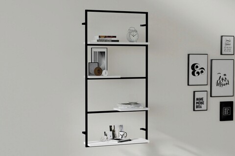 Raft de perete, asse home, bako, 60x120x16.4 cm, alb