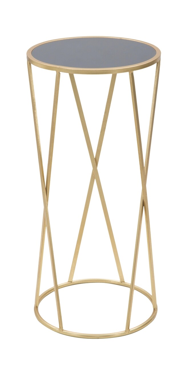 Masuta Glam Simple, Mauro Ferretti, Ø 35x75 cm, fier, auriu - 1 | YEO