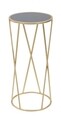 Masuta Glam Simple, Mauro Ferretti, Ø 35x75 cm, fier, auriu
