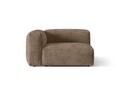 Modul stanga pentru canapea, 1 loc, Martina-212, Micadoni Home, 121x106x75 cm, velur, maro ghinda